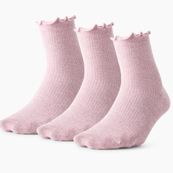 NWT Wilfred Sugarplum Metallic Crew Sock 3-pack - Picture 1 of 3